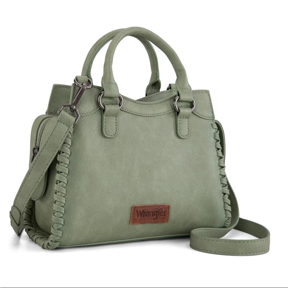 Wrangler Green Satchel NWOT